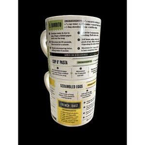 Dinner For 1 & Breakfast Recipe Mug Fred® Grub Mug Set EXCELLENT!